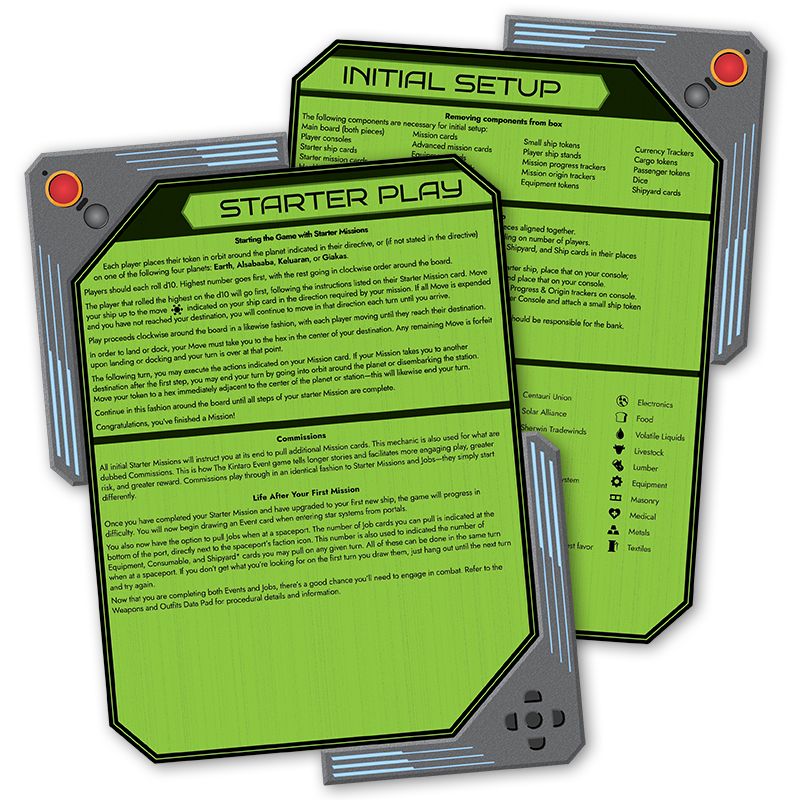 Equipment & Consumables Data Pad